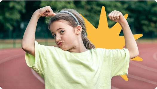 Image kid exercises