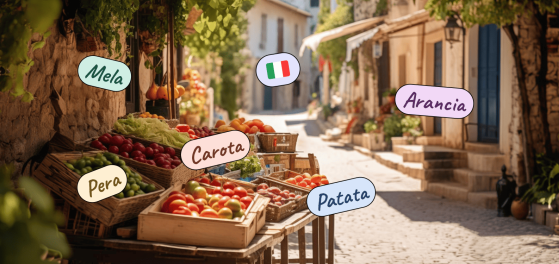 Фрукти та овочі італійською мовою: корисна лексика для супермаркету, кухні та ресторану preview