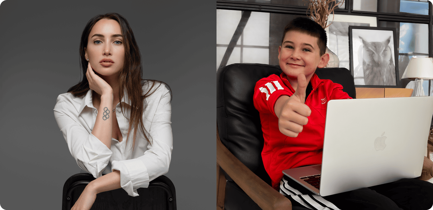 Анна Різатдінова та її син Рома | Онлайн-школа TeachMe