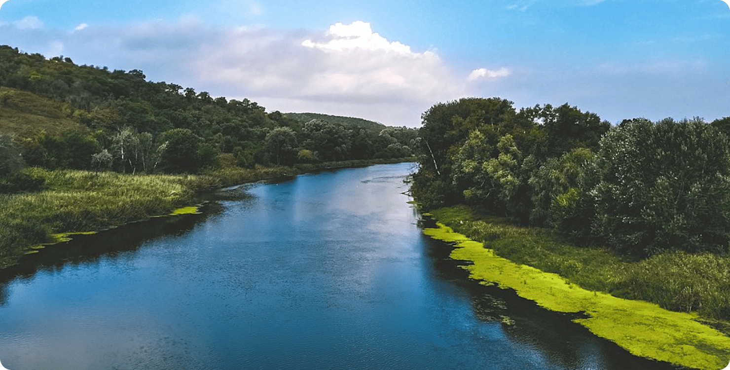 Великі річки України на карті